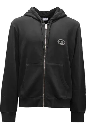 Diesel Heren, Sweatshirts & Hoodies, Zwart, Maat: M