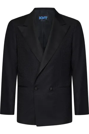 Kiton Heren, Jassen, Zwart, Maat: M Wol