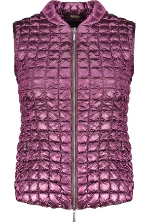 MOORER Dames, Jassen, Paars, Maat: XS Polyamide