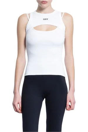 OFF-WHITE Dames, Tops, Wit, Maat: S Jersey