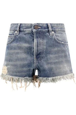 Balenciaga Dames, Korte broeken, Blauw, Maat: W26 Katoen