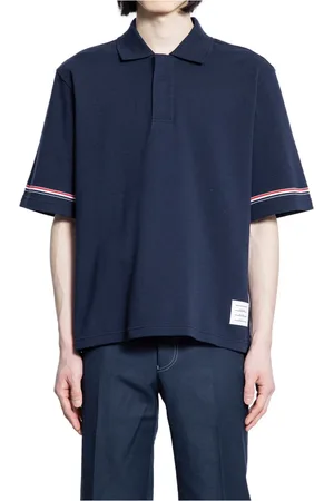 Thom Browne Heren, Tops, Blauw, Maat: L Katoen