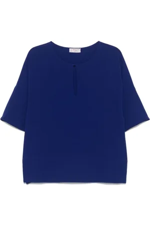 ALBERTO BIANI Dames, Blouses & Shirts, Blauw, Maat: S