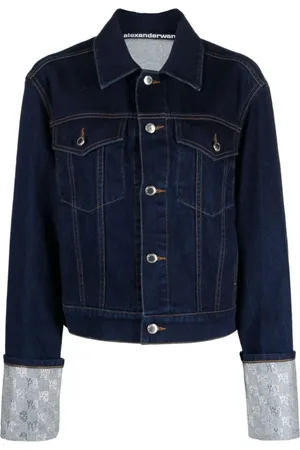 Alexander Wang Dames, Jassen, Blauw, Maat: XS Denim