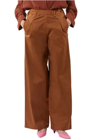 Silvian Heach Dames, Broeken, Bruin, Maat: XS Viscose