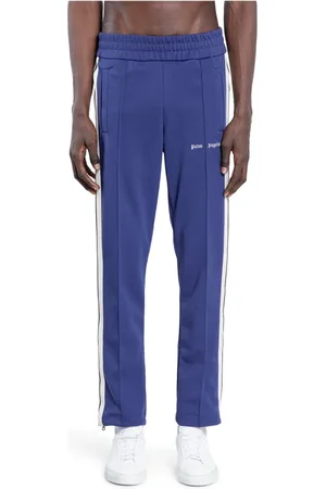 Palm Angels Heren, Broeken, Blauw, Maat: XL Zijde