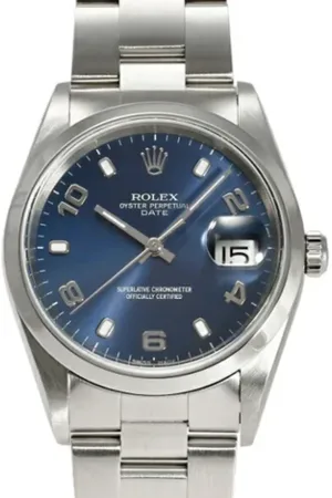 Rolex Dames, Pre-owned, Blauw, Maat: ONE Size