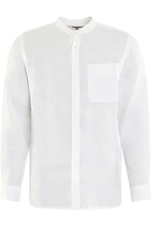 Woolrich Heren, Overhemden, Wit, Maat: M Linnen