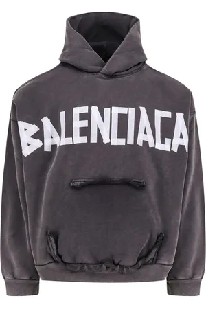 Balenciaga Heren, Sweatshirts & Hoodies, Grijs, Maat: XS Katoen
