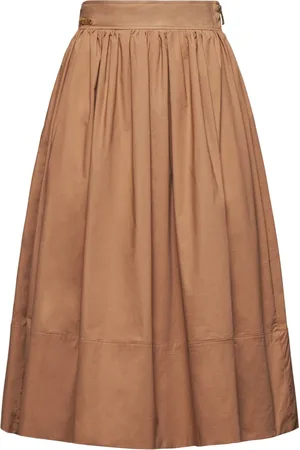 Silvian Heach Dames, Rokken, Bruin, Maat: 2XS Katoen