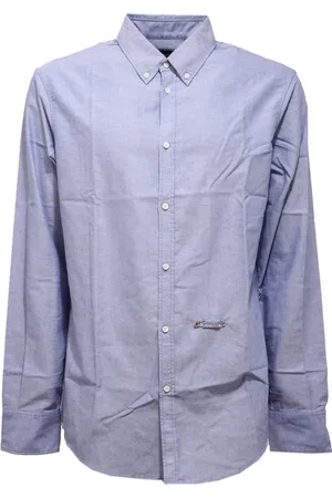 Dsquared2 Heren, Overhemden, Blauw, Maat: 2XL Katoen