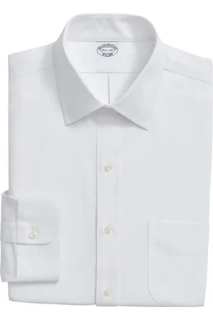 Brooks Brothers Heren, Overhemden, Wit, Maat: XL Katoen