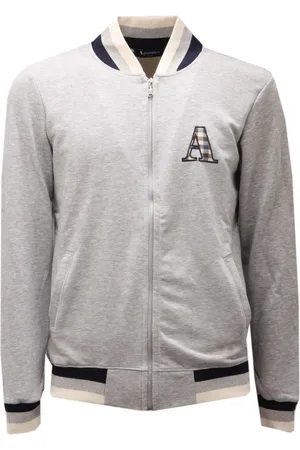 Aquascutum Heren, Sweatshirts & Hoodies, Grijs, Maat: 2XL