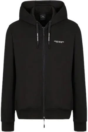 Armani Exchange Heren, Sweatshirts & Hoodies, Zwart, Maat: 2XL Katoen