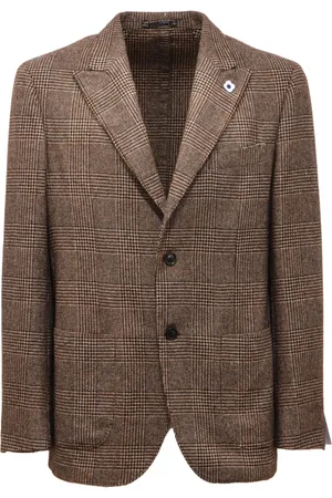 LARDINI Heren, Jassen, Bruin, Maat: XL Wol