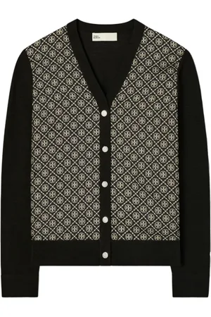 Tory Burch Dames, Truien, Zwart, Maat: M Zijde