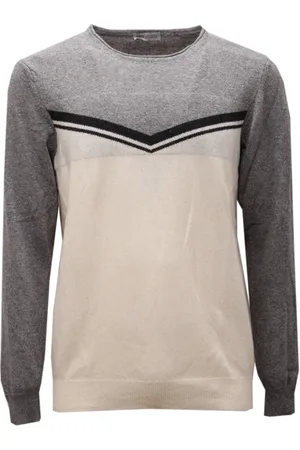 D.A. Daniele Alessandrini Heren, Truien, Grijs, Maat: XL Wol