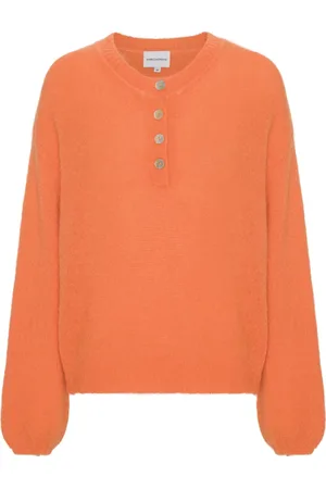 American Dreams Dames, Truien, Oranje, Maat: M Mohair