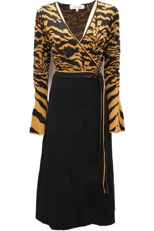 Diane von Furstenberg Dames, Jurken, Zwart, Maat: S