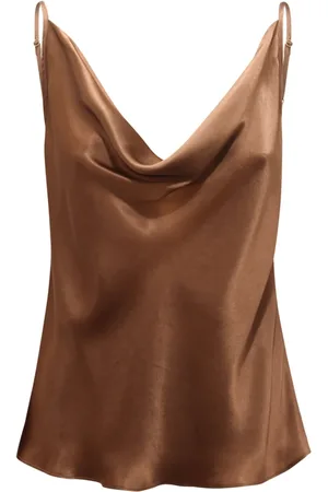 Max Mara Dames, Tops, Bruin, Maat: M