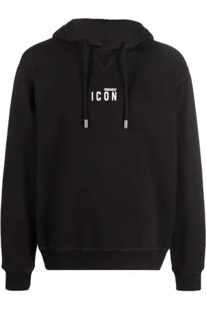 Dsquared2 Heren, Sweatshirts & Hoodies, Zwart, Maat: XL Katoen