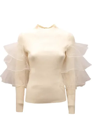 Twin-Set Dames, Truien, Wit, Maat: M