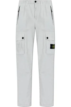 Stone Island Heren, Broeken, Grijs, Maat: W31 Katoen
