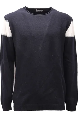 D.A. Daniele Alessandrini Heren, Truien, Blauw, Maat: XL Wol