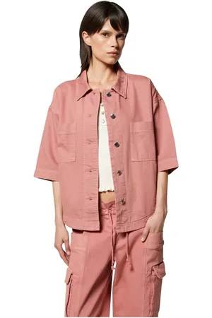 Silvian Heach Dames, Jassen, Roze, Maat: 2XS Katoen