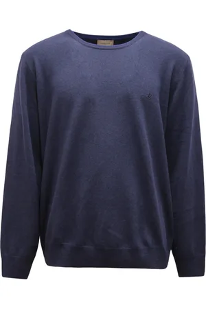 BROOKSFIELD Heren, Truien, Blauw, Maat: 4XL Wol