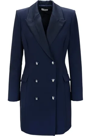 Elisabetta Franchi Dames, Jassen, Blauw, Maat: L