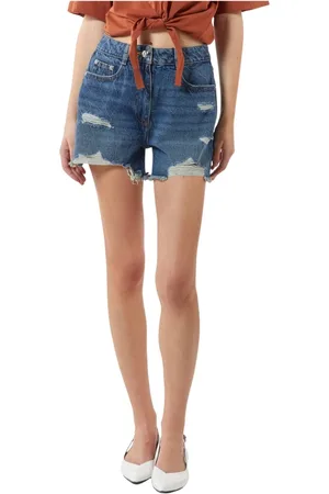 Silvian Heach Dames, Korte broeken, Blauw, Maat: W29 Denim