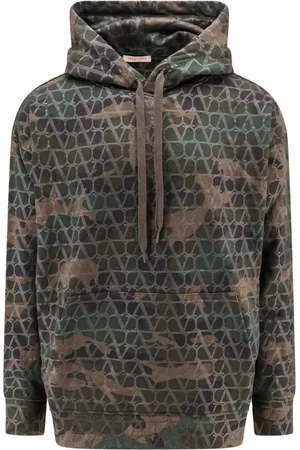 VALENTINO Heren, Sweatshirts & Hoodies, Groen, Maat: M Katoen
