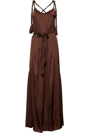 Silvian Heach Dames, Jurken, Bruin, Maat: S Viscose