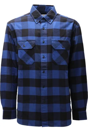Woolrich Heren, Overhemden, Blauw, Maat: M Katoen