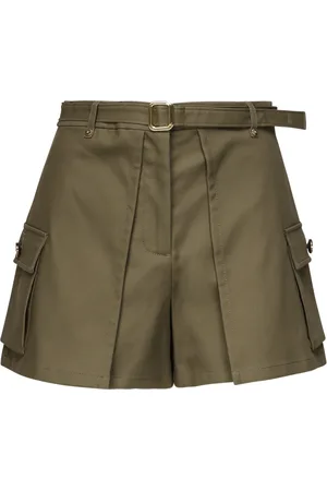Guess Dames, Korte broeken, Groen, Maat: XL Katoen