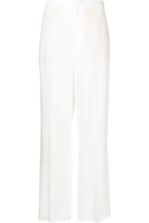 Ralph Lauren Dames, Broeken, Wit, Maat: XL Linnen