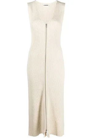 Jil Sander Dames, Jurken, , Maat: S Katoen