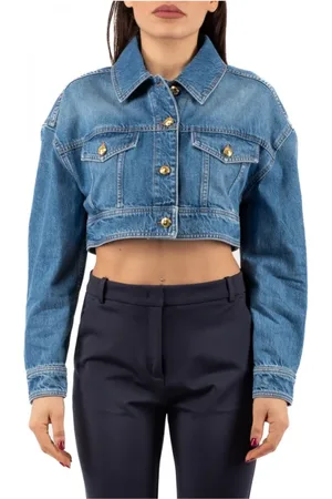 Elisabetta Franchi Dames, Jassen, Blauw, Maat: S