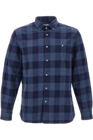 Woolrich Heren, Overhemden, Blauw, Maat: XL Katoen
