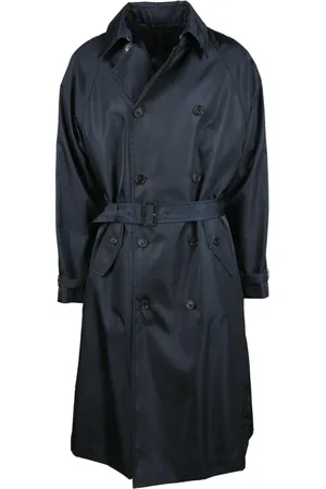 Prada Heren, Mantels, Blauw, Maat: L Polyamide