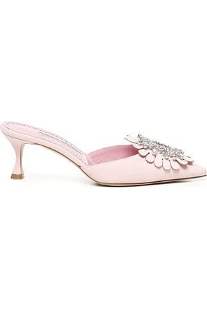 Manolo Blahnik Dames, Schoenen, Roze, Maat: 38 EU Leer