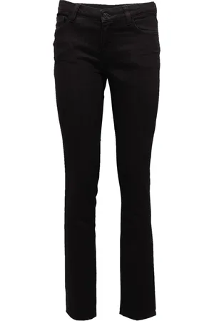 Fred Perry Dames, Broeken, Zwart, Maat: W27 Denim