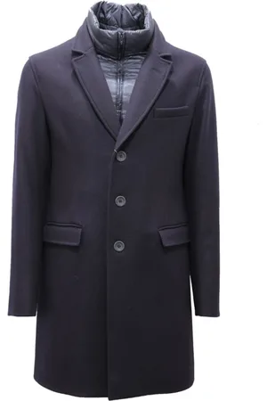 HERNO Heren, Mantels, Blauw, Maat: 3XL Wol