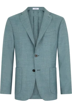 Boglioli Heren, Jassen, Groen, Maat: 2XL Linnen