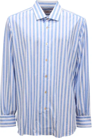 MAZZARELLI Heren, Overhemden, Blauw, Maat: 3XL