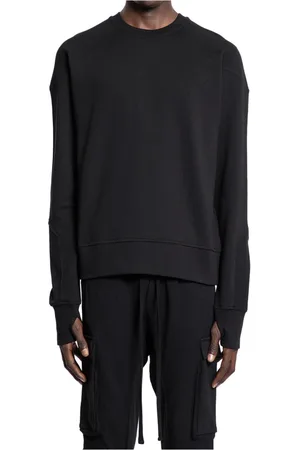 THOM KROM Heren, Sweatshirts & Hoodies, Zwart, Maat: L Katoen