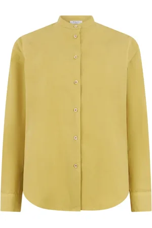 Boglioli Dames, Blouses & Shirts, Groen, Maat: S Katoen
