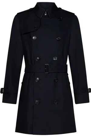 Burberry Heren, Mantels, Zwart, Maat: 2XL Katoen