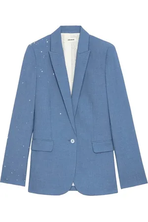 Zadig & Voltaire Dames, Jassen, Blauw, Maat: L